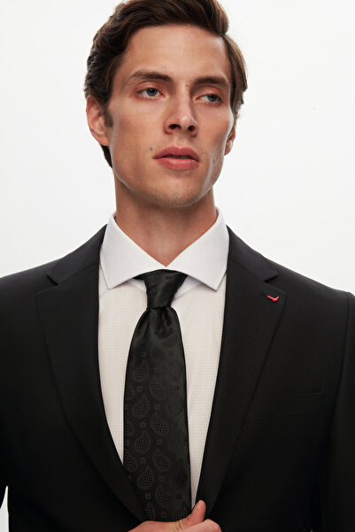 D'S Damat Ds Damat Slim Fit Siyah Düz Takim Elbise