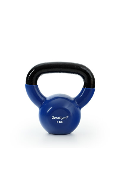 ZEROGYM Vinil Kaplı İçi Demir Kettlebel, Çaydanlık 5 KG
