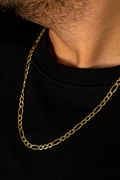 Safir Kuyumculuk Altın Erkek Figaro Zincir Kolye