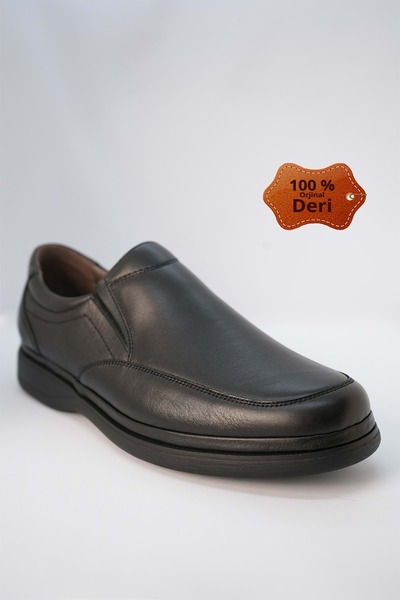 Kristal Dim.209 Ортопедичні чоловічі черевики з гумовою підошвою, повністю з натуральної шкіри