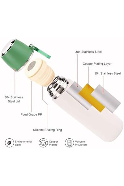 Twisoo Stainless Steel Vacuum Thermal Flask Bottle Double Wall Insulated Bottle Leak Proof for Tea C