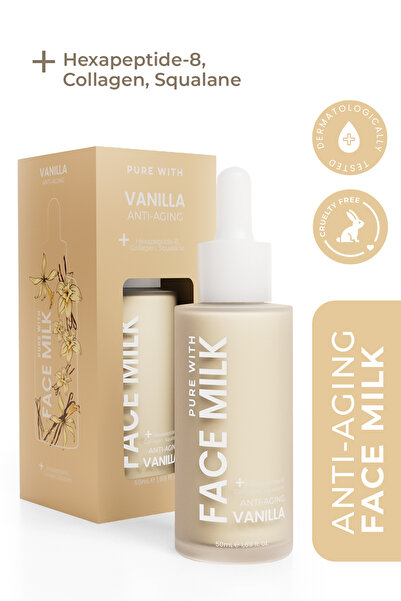 Pure With Vanilya Face Milk - Yaşlanma Karşıtı, Besleyici Ve Işıldatan Yüz Sütü