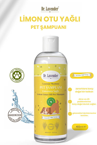 Dr.Lavender Pet Şampuanı 2 li Set | Lavanta & Limonotu Yağlı | Ferahlatıcı Etki 2x 400 ML