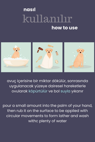 Gallipoli Lavender Dr. Lavender Saf Lavanta Yağlı Pet Şampuanı 400 ml Koku Giderici Tüy Dökme Önleyici Köpek Şampuanı