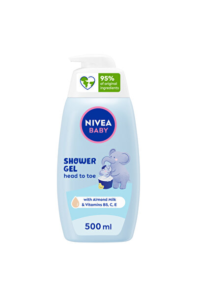 NIVEA شامبو وحمام للأطفال من الرأس إلى القدمين، بخلاصة آذريون، 500 مل