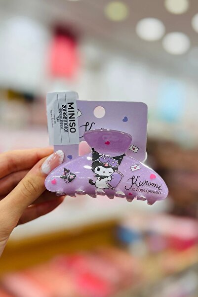 Miniso Sanrio Lisanslı Kıskaç Toka - Kuromi