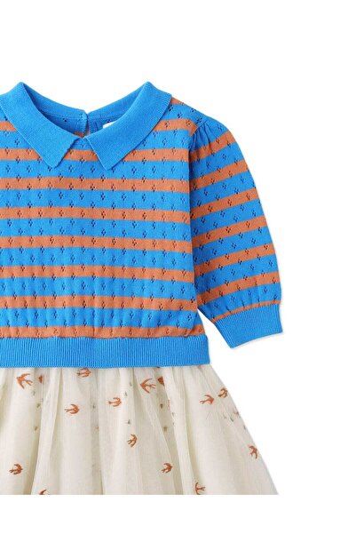Gingersnaps Girls' Striped Blouse Dress