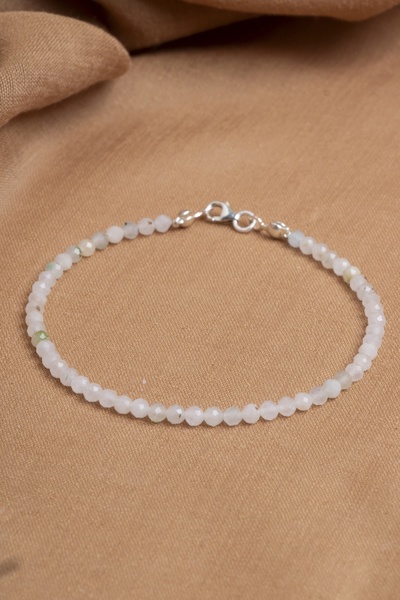 OSMANLI DEĞERLİ TAŞ Sertifikalı Ay Taşı Doğal Taş Bileklik