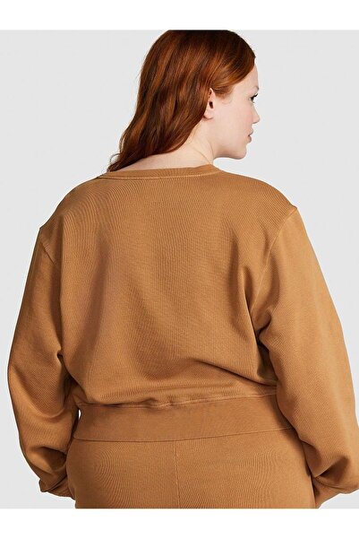 PINK Ivy Fleece Robalı Crew Sweatshirt