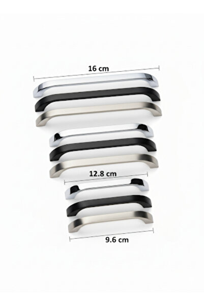 HOBİDABİ 96 mm Metal Göksu İnox Kulp Tv Ünitesi Kulbu Yatak Odası Mobilya Çekmece Vestiyer Mutfak Dolap