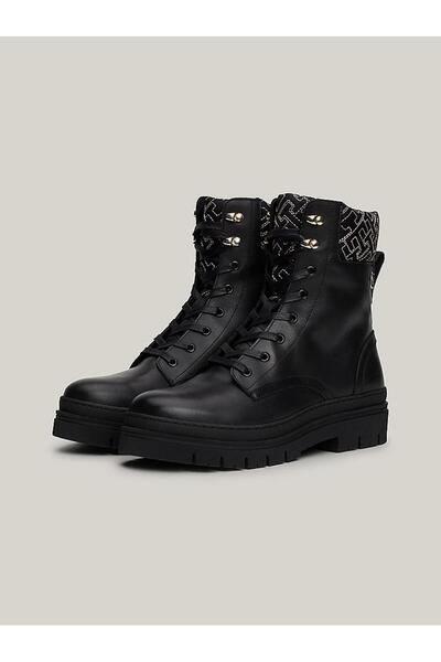 Tommy Hilfiger Δερμάτινο μπουφάν με κορδόνια και λάστιχο MONO TL