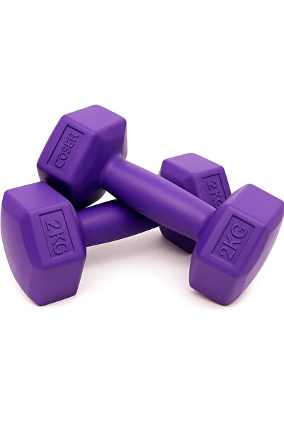 Cosfer 2 Kg x2 Adet Pvc Dambıl Dambıl Seti Altıgen Dambıl