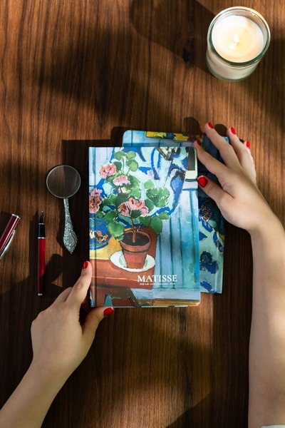 Be Online Art Collection Matisse Geraniums - Sert Kapak A5 Noktalı Defter 14x21 cm Okul Defteri