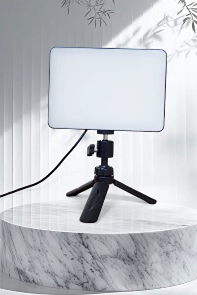 Muchmy مصباح فوتو تيك توك ليد ساطع مع حامل ثلاثي القوائم ومنفذ يو إس بي وإضاء...