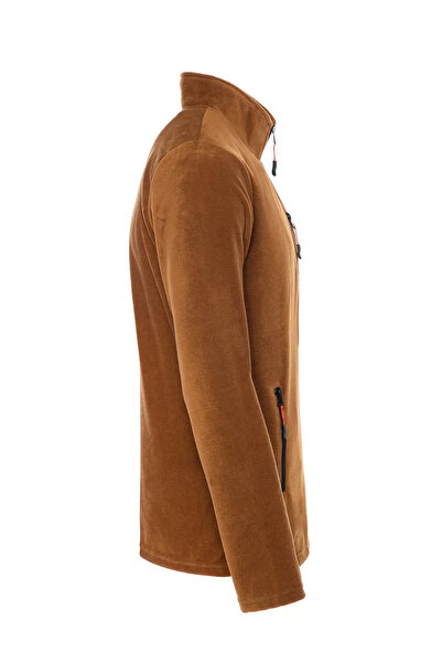 COMBİNE MİCHAİL Kahverengi Tam Fermuarlı 3 Cepli Polar