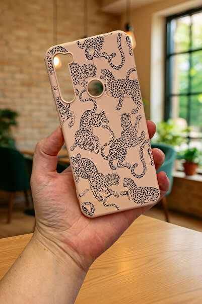 Vip Case Xiaomi Redmi Note 8 LEOPAR DESENLİ Silikon Darbe Emici Klasik Korumalı Rubber Kılıf