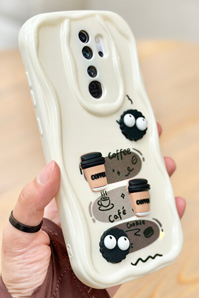 Vip Case Redmi Note 8 Pro Coffee Cookie Pattern 3D Cute Shiny Design Cookie Case