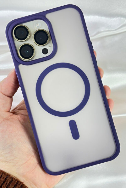 Vip Case iPhone 14 Pro-Yükseltilmiş Kamera Korumalı Buzlu Sararmaz Kablosuz Magsafe Özellikli Vio Kılıf