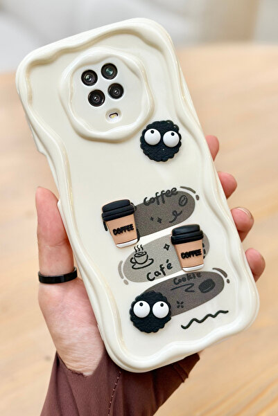 Vip Case Redmi Note 9 Pro / 9S Coffee Cookie Pattern 3D Cute Shiny Design Cookie Case