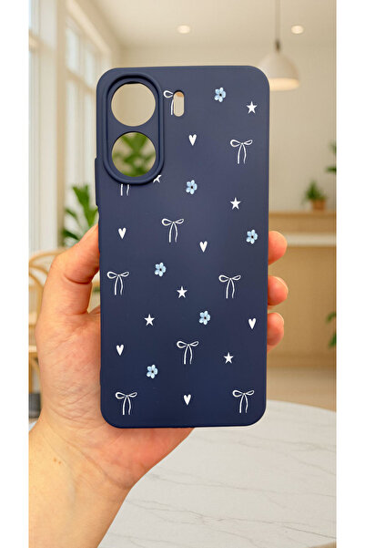 Vip Case Redmi 13c-mini bow pattern launch camera protected soft silicone rubber case 277