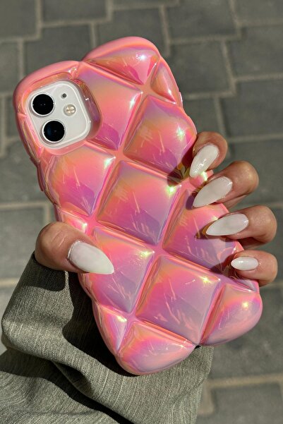 Vip Case İphone 11 Uyumlu Kabartma Desenli 3D Darbe Emici Ultra Sağlam PUFY K...