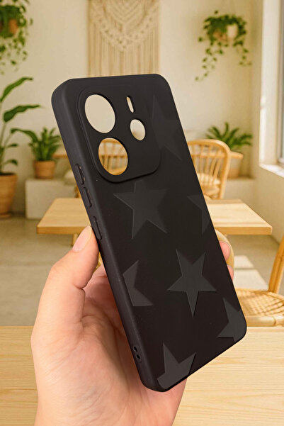 Vip Case Xiaomi Redmi Note 14- STAR Silikon Darbe Emici Klasik Korumalı Rubber Kılıf277