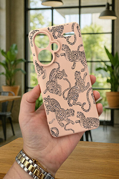 Vip Case Xiaomi Redmi Note 13 Pro Plus LEOPAR DESENLİ Silikon Darbe Emici Klasik Korumalı Rubber Kılıf