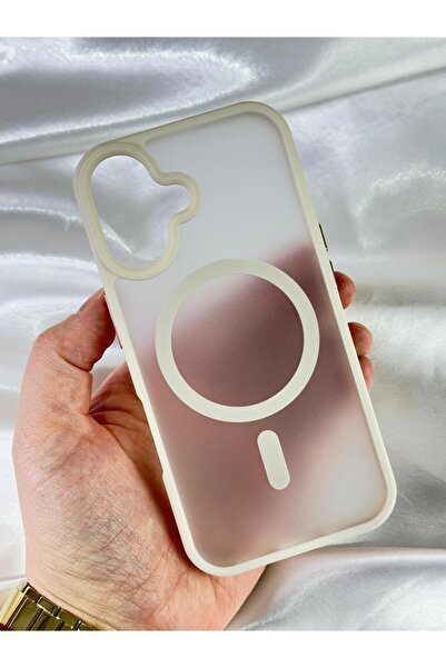 Vip Case iPhone 16-Yükseltilmiş Kamera Korumalı Buzlu Sararmaz Kablosuz Magsa...