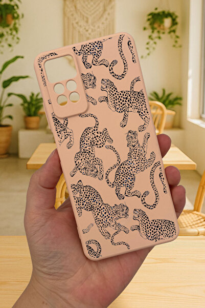 Vip Case Redmi Note 11 Pro/Note 12 Pro 4G LEOPAR DESENLİ Silikon Darbe Emici Klasik Korumalı Rubber Kılıf