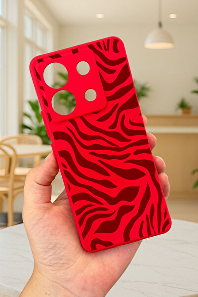 Vip Case Xiaomi Redmi Note 13 Pro 5G ZEBRA DESENLİ Silikon Darbe Emici Klasik Korumalı Rubber Kılıf