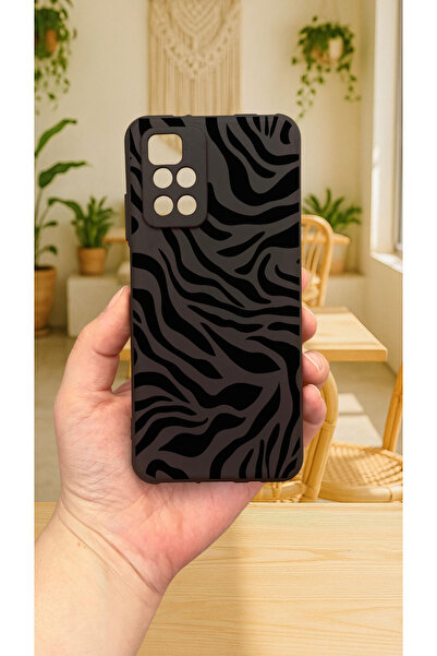 Vip Case Xiaomi Redmi 10 2022 ZEBRA DESENLİ Silikon Darbe Emici Klasik Korumalı Rubber Kılıf277