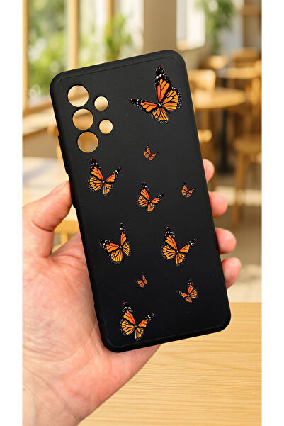 Vip Case Samsung Galaxy A32 -Kelebek Desenli Silikon Darbe Emici Klasik Korum...