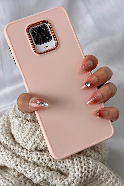 Vip Case Xiaomi Redmi Note 9 Pro-9S Uyumlu Kılıf Parlak Metal Çerçeveli Paste...