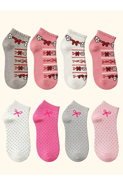 ragi store 8-пакет момичешки училищни чорапи с разнообразни шарки