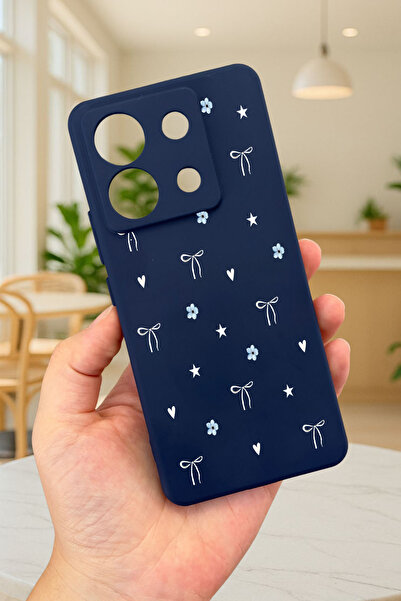 Vip Case Xiaomi Redmi Note 13 Pro 5g Mini Bow Patterned Silicone Shock Absorbing Classic Protected Rubber Case277