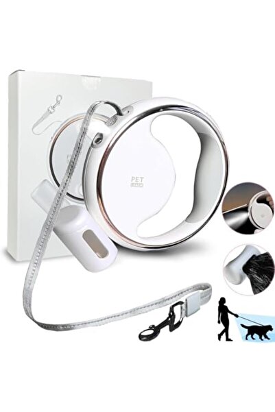 LIVVY مقود كلب قابل للسحب LED بطول 10 أقدام، خالٍ من التشابك بزاوية 360 درجة،...