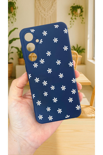 Vip Case Samsung Galaxy A35 -MİNİ PAPATYA DESENLİ Silikon Darbe Emici Klasik ...
