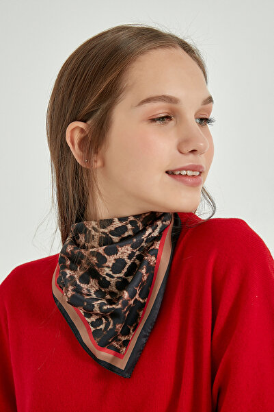 Axesoire 13485 Leopard Patterned Bandana Scarf