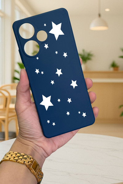 Vip Case İNFİNİX HOT 30 -MİNİ YILDIZ DESENLİ Silikon Darbe Emici Klasik Korum...