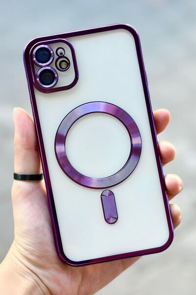 Vip Case iPhone 12 Kamera Korumalı Sararmaz Silikon Parlak Magsafe Destekli M...