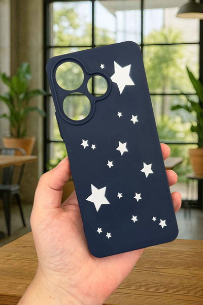 Vip Case Xiaomi Redmi 13 4G MİNİ YILDIZ DESENLİ Silikon Darbe Emici Klasik Ko...