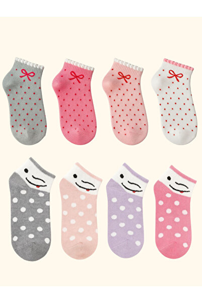 ragi store 8-пакет момичешки училищни чорапи с разнообразни шарки