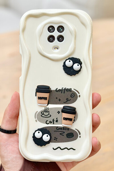 Vip Case Redmi Note 9 Pro / 9S Coffee Cookie Pattern 3D Cute Shiny Design Cookie Case