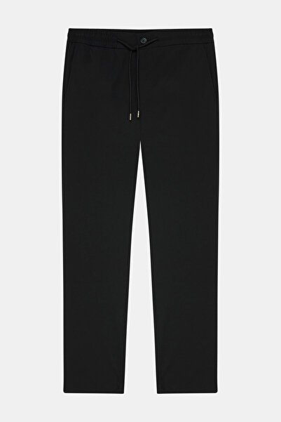 W Collection SİYAH BORU PAÇA SPOR PANTOLON