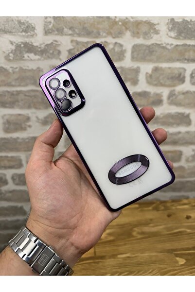 Vip Case Samsung Galaxy A52/A52S  Logo Detaylı Kenarları Renkli Kamera Korumalı Luxury MegaVip Kılıf