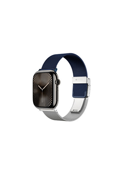 Amazingthing ساعة 10 مم أميزينج 10 46 ملم أومني ستايل فليب سوار معدني شبكي فضي