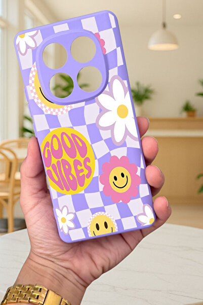 Vip Case Xiaomi Redmi Note 14 Pro 4G-GOOD VİBES Silikon Darbe Emici Klasik Ko...