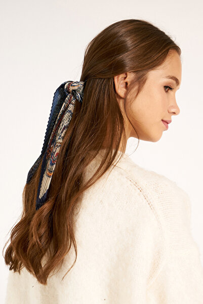 Axesoire 13458-1 Синя бандана-шарф з етровим візерунком