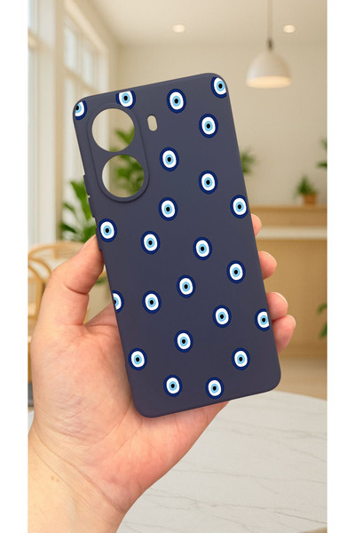 Vip Case Xiaomi POCO X7 PRO NAZAR BONCUK DESENLİ Silikon Darbe Emici Klasik Korumalı Rubber Kılıf