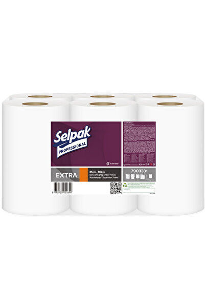 Selpak Professıonal Kağıt Sensörlü Havlu Extra 21 Cm.135 Mt 6 Lı Rulo7903331 ...
